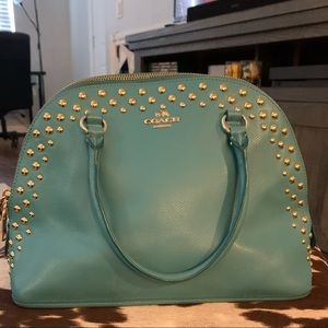 Teal Genuine Coach Bag